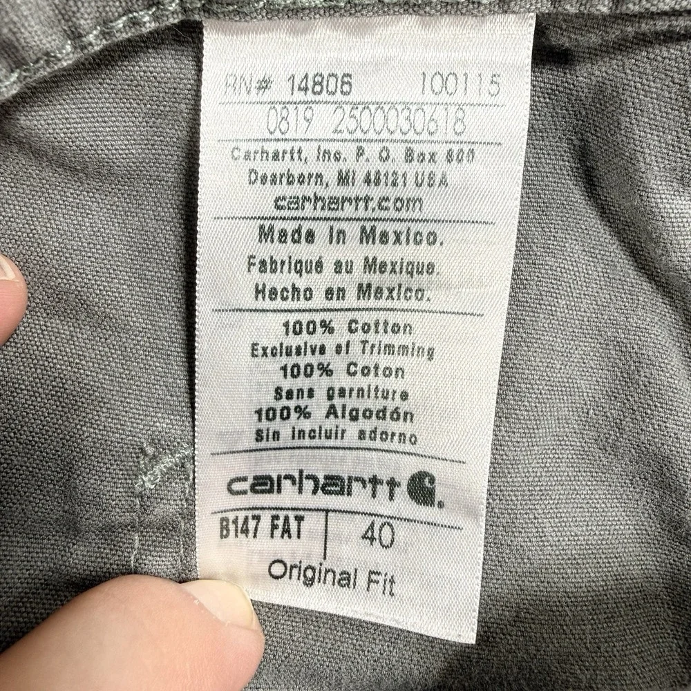 Carhartt Mens 40w Original Fit Carpenter Shorts 10